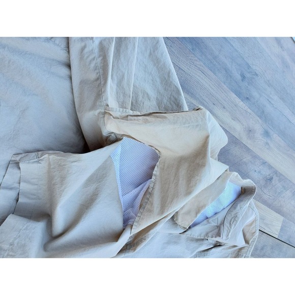 Columbia PFG Short Sleeve Button Up Shirt Men Size 2XL Khaki Vented Top FM7130 - Picture 11 of 12